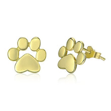 Load image into Gallery viewer, BAMOER Cat Paw Stud Earrings
