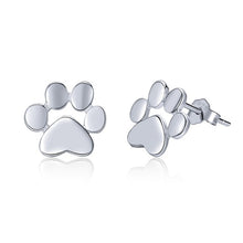 Load image into Gallery viewer, BAMOER Cat Paw Stud Earrings
